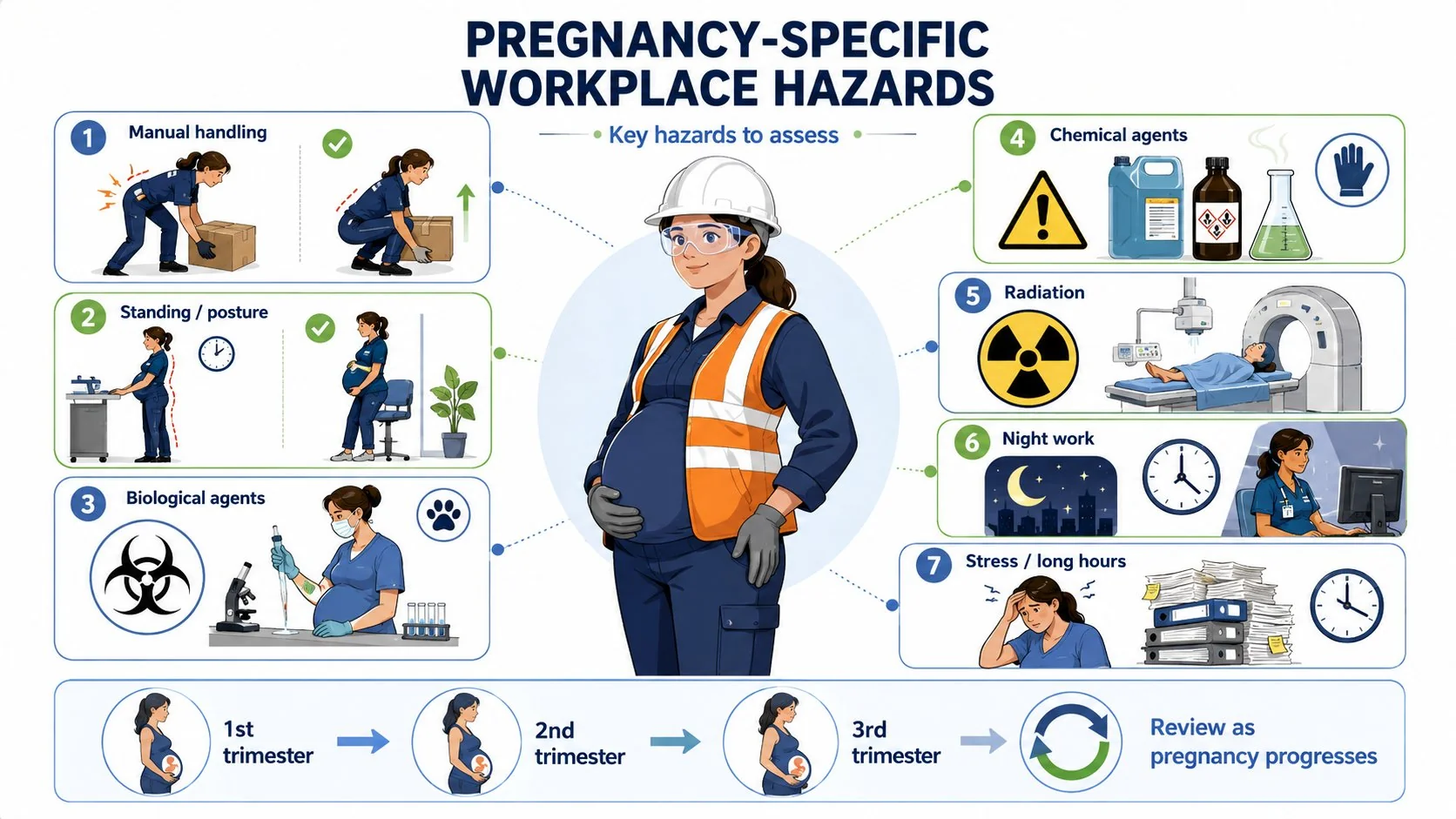 Pregnancy-specific workplace hazards